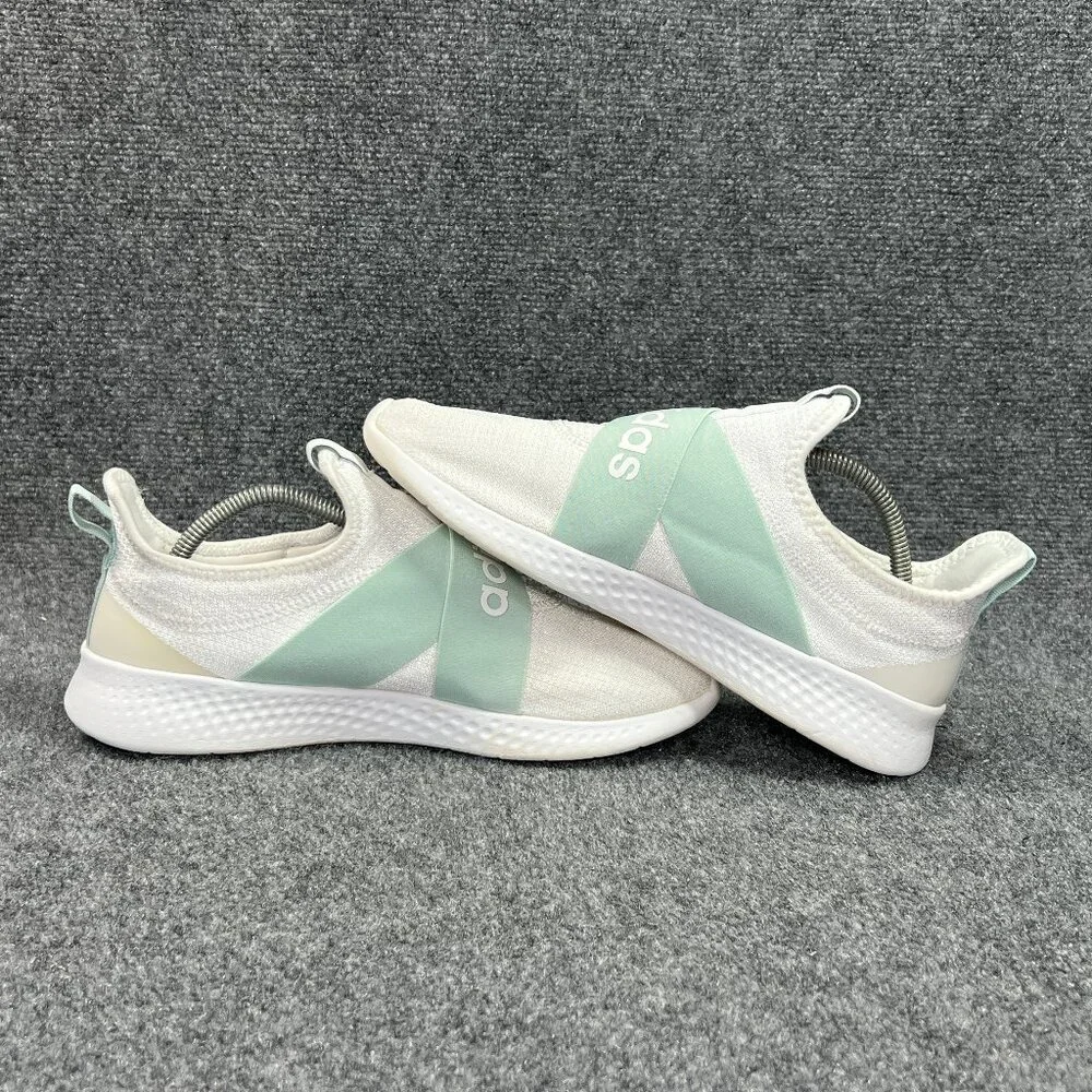 Adidas Puremotion Adapt Athletic Shoes Women's Size 10‎ White Slip On Sneakers